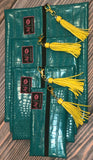 Makeup Junkie Bags in Turquoise