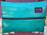 Makeup Junkie Bags in Turquoise