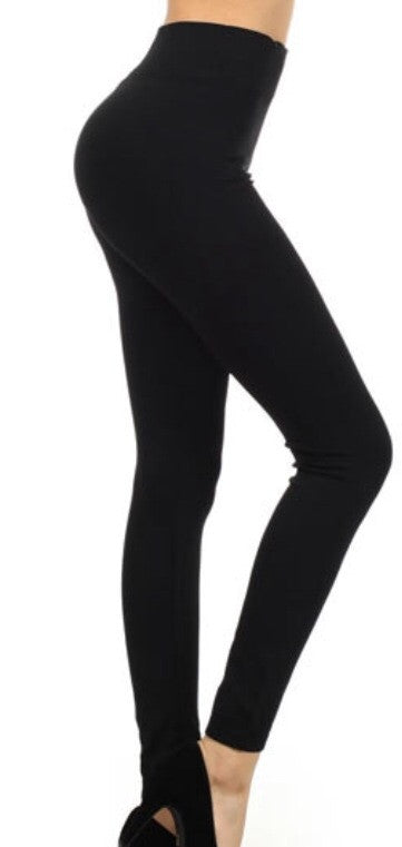 Plus Size Fleece Leggings - Tilted Halo Boutique