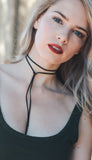 Black Knot Wrap String Choker